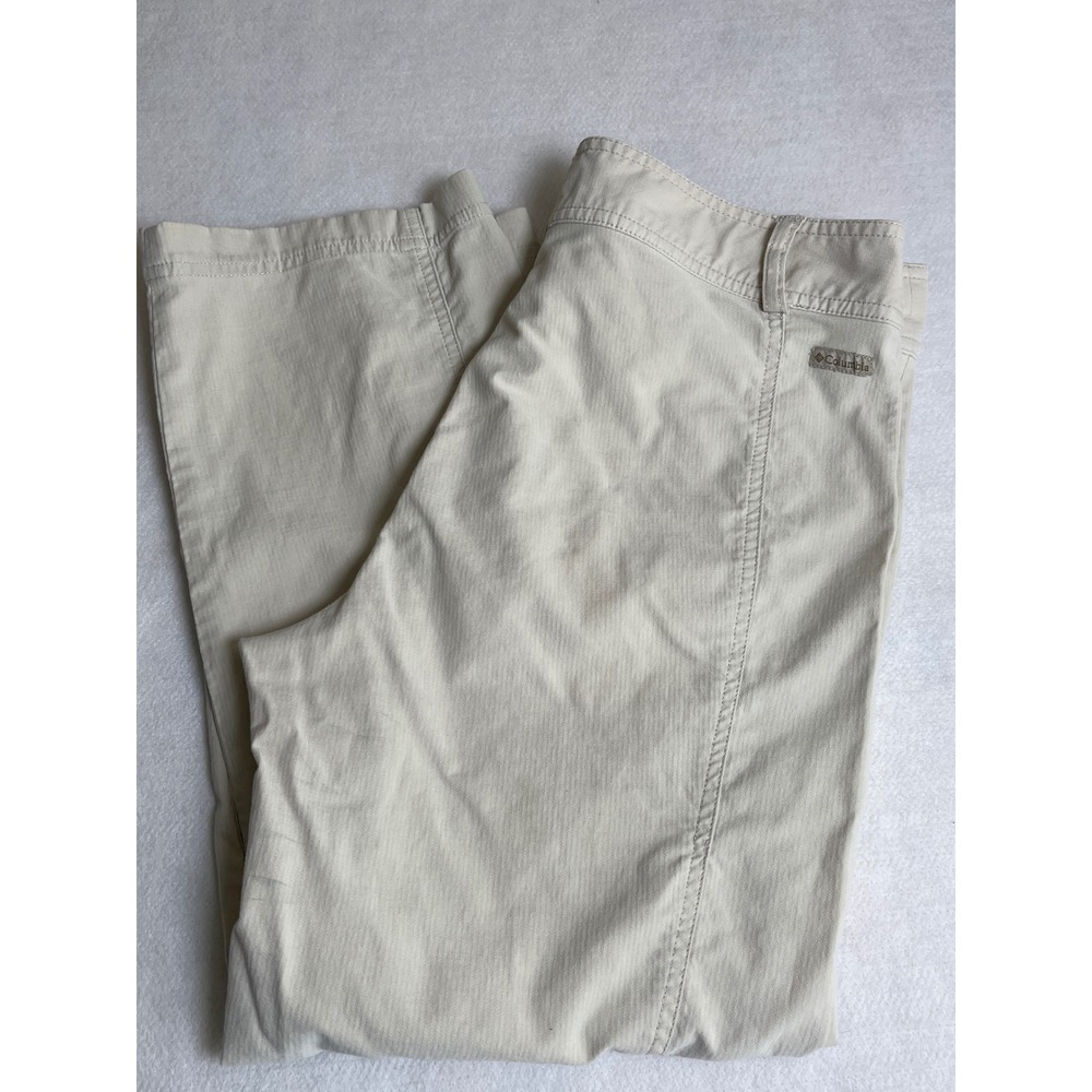 Columbia River Resort Women 8 Beige Capri Pants‎ Cotton Blend Outdoor Hiking